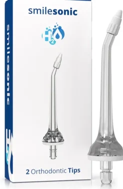 SmileSonic SMILESONIC Orthodontic Tips 2szt. - dysze ortodontyczne do irygatorów Smilesonic H2O