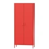Szafa na ubrania FLAVIO, 800 x 1850 x 450 mm, Modern: czerwona