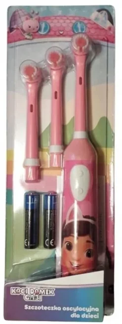 SZCZOTECZKA Koci Domek Gabi + 3 końcówki RÓŻOWA s1797