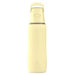 Szklana Butelka Filtrująca Dafi GLASS SiliconeFit 0,6 Yellow Butter z Filtrem
