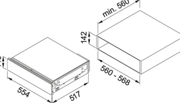 Szuflada grzewcza Franke FS DRW 14 BK