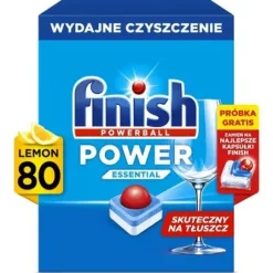 Tabletki do zmywarek FINISH Power Essential Lemon - 80 szt.+ Kapsułki do zmywarek FINISH Ultimate Plus 2 szt.