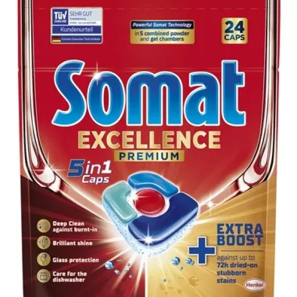 Tabletki do zmywarek SOMAT Excellence Premium 5w1 - 24 szt.
