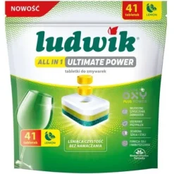Tabletki do zmywarek LUDWIK All In 1 Ultimate Power Lemon 41 szt.