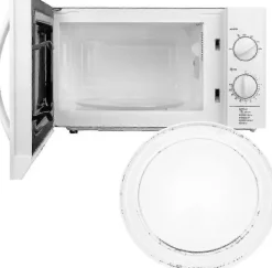 Uniwersalna płyta szklana gramofonu mikrofalowego z uchwytem, 245mm / 24.5cm / 9.65in
