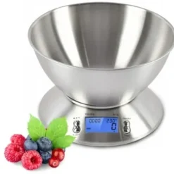 Waga Kuchenna Z Miską Inox 1G-5KG Elektroniczna Termometr Timer Dokładna