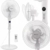 Wentylator Springos Wiatrak wentylator podłogowy stojący 50W plus pilot led FS300W