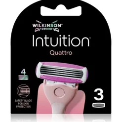 Wilkinson Sword Intuition Quattro wkłady do maszynki do golenia dla kobiet 3 sztuki