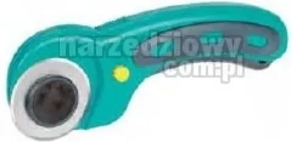 Wolfcraft 4152000 nóż z okrągłym ostrzem do tkanin i papieru, do cięć prostych i krzywych, materiał: tworzywo sztuczne, wymienne ostrze o średnicy 45 mm w zestawie
