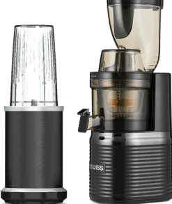 Wyciskarka wolnoobrotowa 4Swiss BM202 black + blender NB102