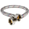 Wężyk w oplocie 80cm 1/2" x 3/8" GWxGW prosty Hydroland WPSS10-15.80