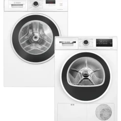 Zestaw AGD Bosch Pralka WGE02209PL 7kg + Suszarka WTH8627GPL 8kg
