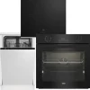 Zestaw AGD do zabudowy Beko Piekarnik BBIR 17300BCS+ Płyta HII 64402MTX+ Zmywarka DIS 35025 45 cm