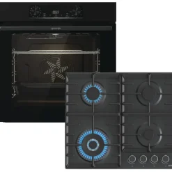 Zestaw AGD do zabudowy Gorenje Piekarnik elektryczny BOP6737E02BK + Płyta gazowa GW642AB