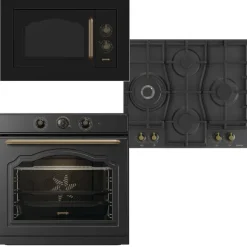 Zestaw AGD do zabudowy Gorenje Piekarnik BOS67371CLB+ Płyta gazowa GW6D42CLB+ Mikrofalówka BM235 CLB