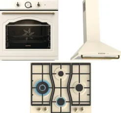 Zestaw AGD do zabudowy Gorenje Classico Piekarnik elektryczny BOS67371CLI + Płyta gazowa GW6D42CLI + Okap kominowy WHC63CLI