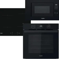Zestaw AGD do zabudowy Whirlpool Piekarnik OMR 55CU1B + Płyta indukcyjna WSQ 2160NE + Kuchenka mikrofalowa WMF 200 GNB
