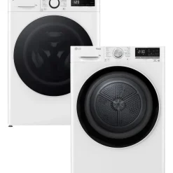 Zestaw AGD LG Pralka F4W10520W 10kg + Suszarka RC80V5AV5N 8kg