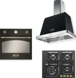 Zestaw Built-in LOFRA DOLCEVITA 60 NERO MATT HRNM6G0 + FRNM69EE + HOOD 600/C